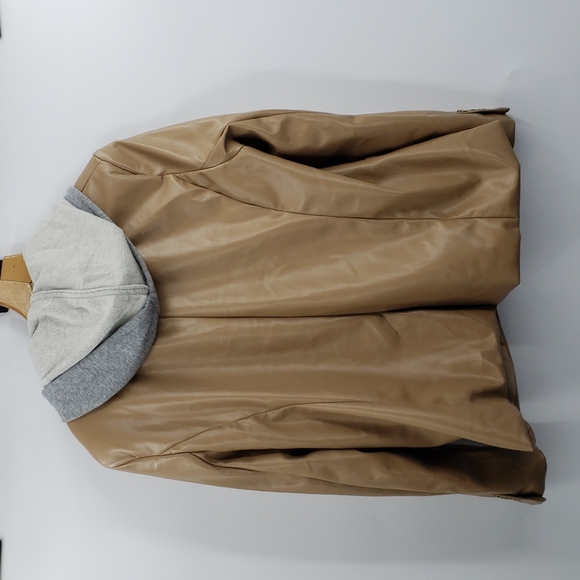 RACHEL ZOE US XL brown/tan jacket with hoodie - Picture 3 of 3
